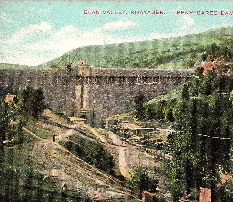 Old Postcard of Pen y Garreg Dam